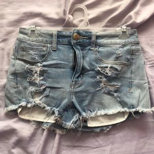Ripped Jean Shorts